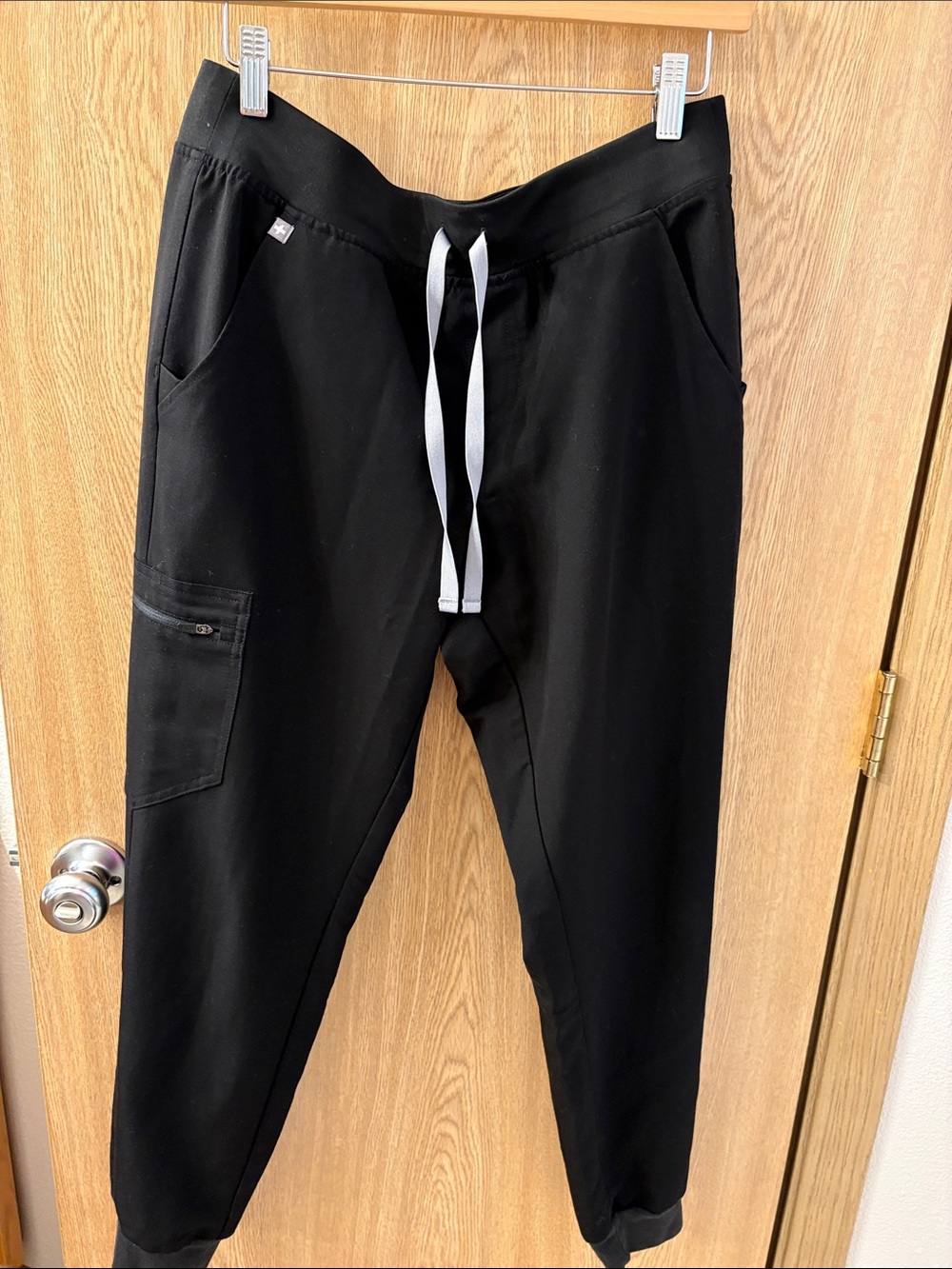 Figs Black Jogger Pants with Drawstring